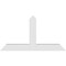 Ekena Millwork Portland Architectural Grade PVC Gable Bracket, 60"W x 32 1/2"H x 4"D x 6"F, 13/12 Pitch GBP060X33X0406POR00 - alternate 2